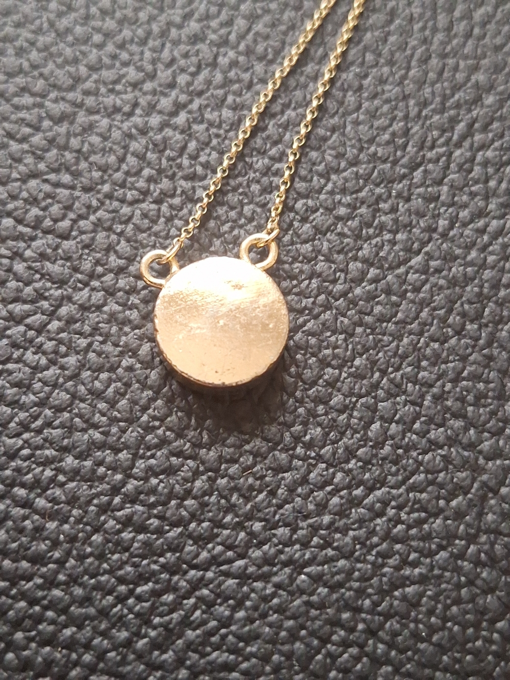 Classic Gold Disc Pendant Necklace for Women